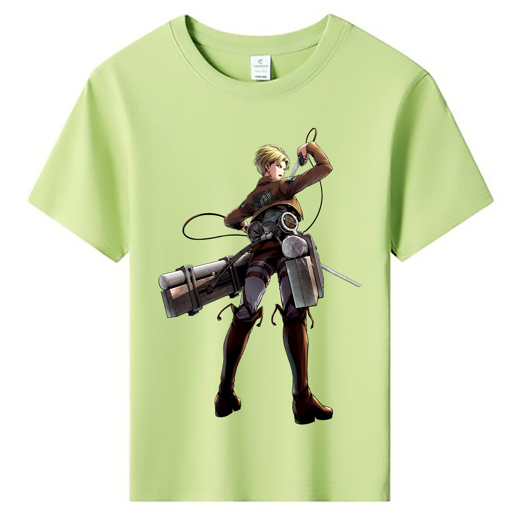 （画像用） 進撃の巨人 Attack on Titan 綿100％キッズTシャツ（フロントプリント）